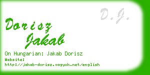 dorisz jakab business card